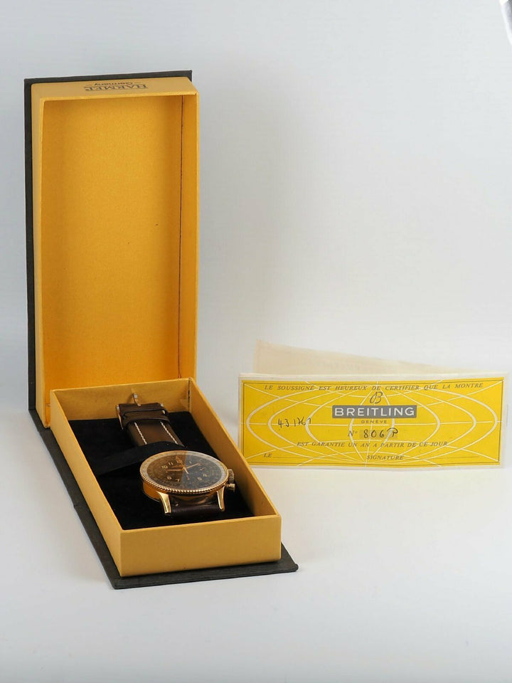 Breitling Navitimer 806 Chronograph Papers Manual Winding Venus 178 Vintage