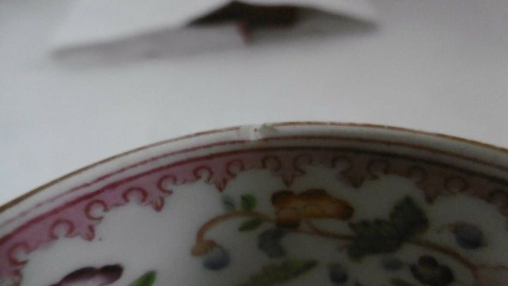 Tasse et sous-tasse Minton 110 estampillées V S "English Porcelain" du XIXe