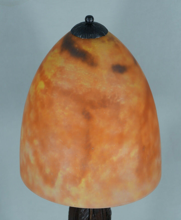 KATONA & DAUM : LARGE FRENCH 1925 ART DECO LAMP ....... wrought iron 1930 France