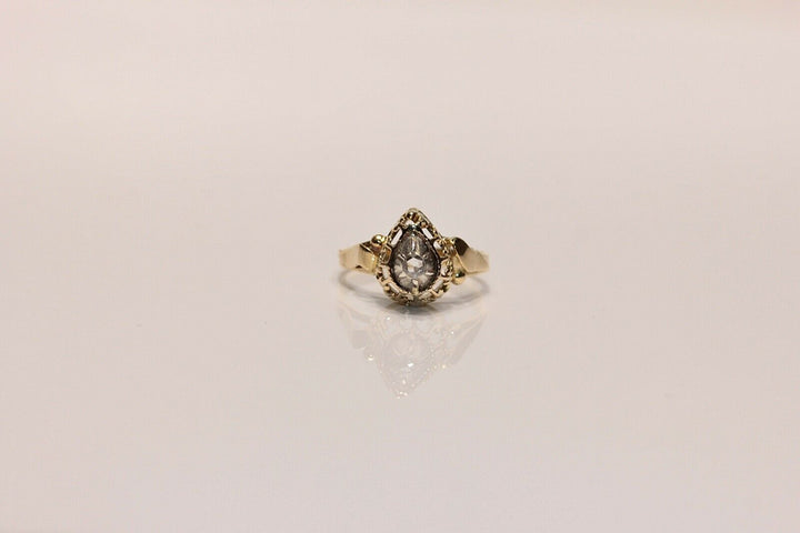 14K ナチュラルローズカットダイヤモンドのリング