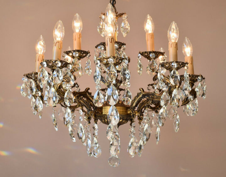Antique Vintage, Maria Theresa Chandelier, Crystal Lighting Ceiling Lamp Pendant
