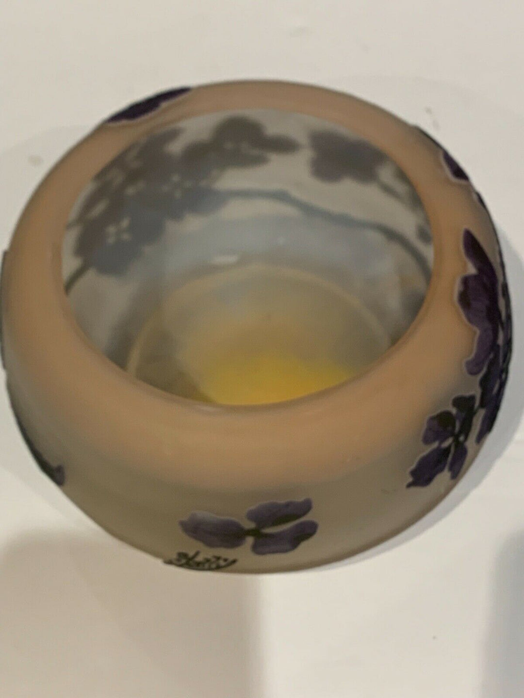 エミールガレ　紫陽花の花が描かれた器型小物入れ