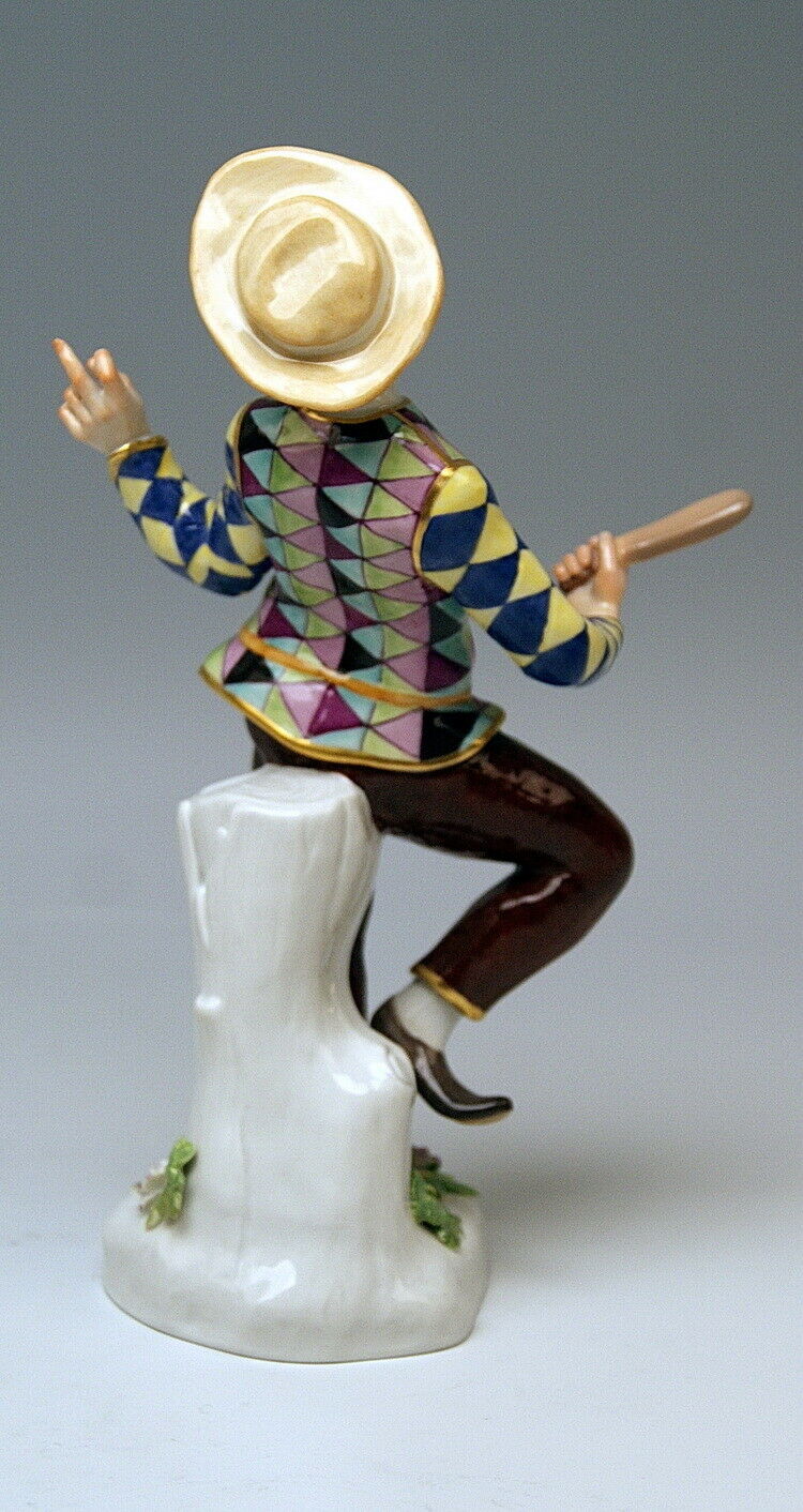 邁森 MEISSEN マイセン FIGUR HARLEKIN MIT STAB HARLEQUIN WITH STICK KÄNDLER MNR: 237