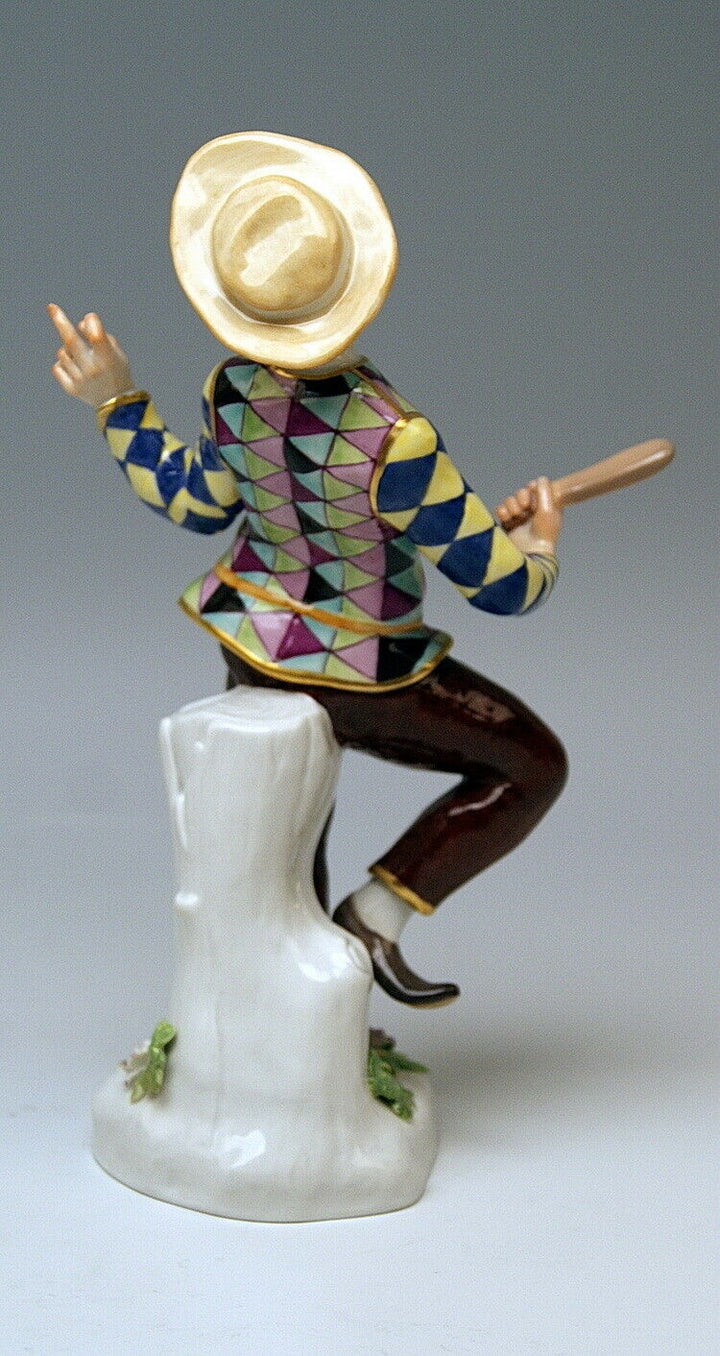 邁森 MEISSEN マイセン FIGUR HARLEKIN MIT STAB HARLEQUIN WITH STICK KÄNDLER MNR: 237