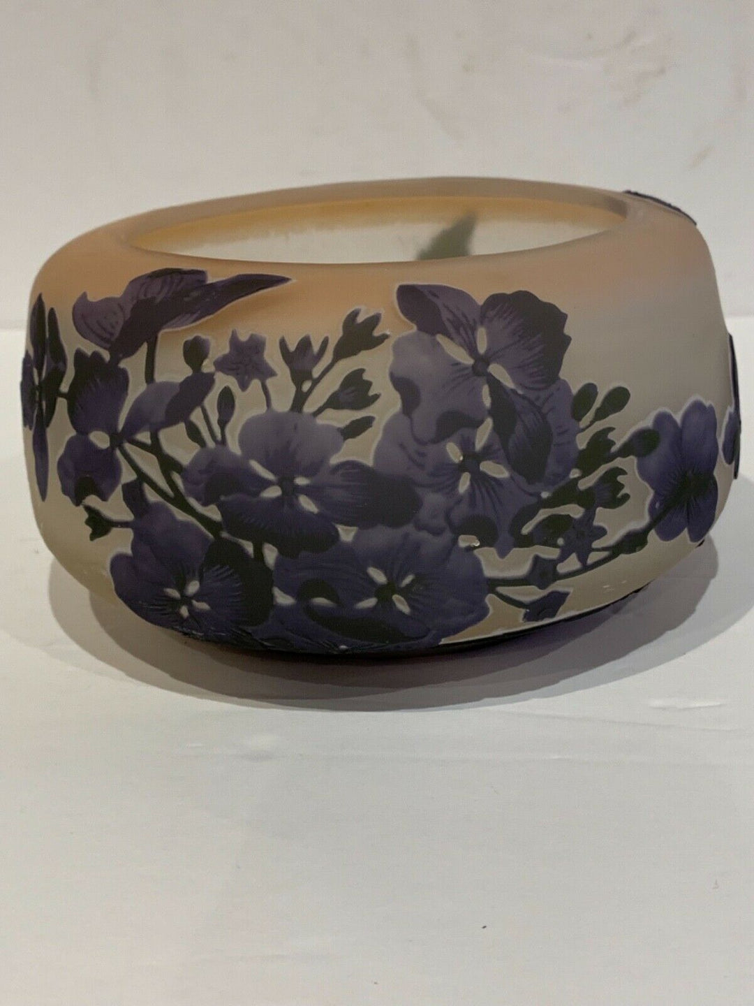 エミールガレ　紫陽花の花が描かれた器型小物入れ