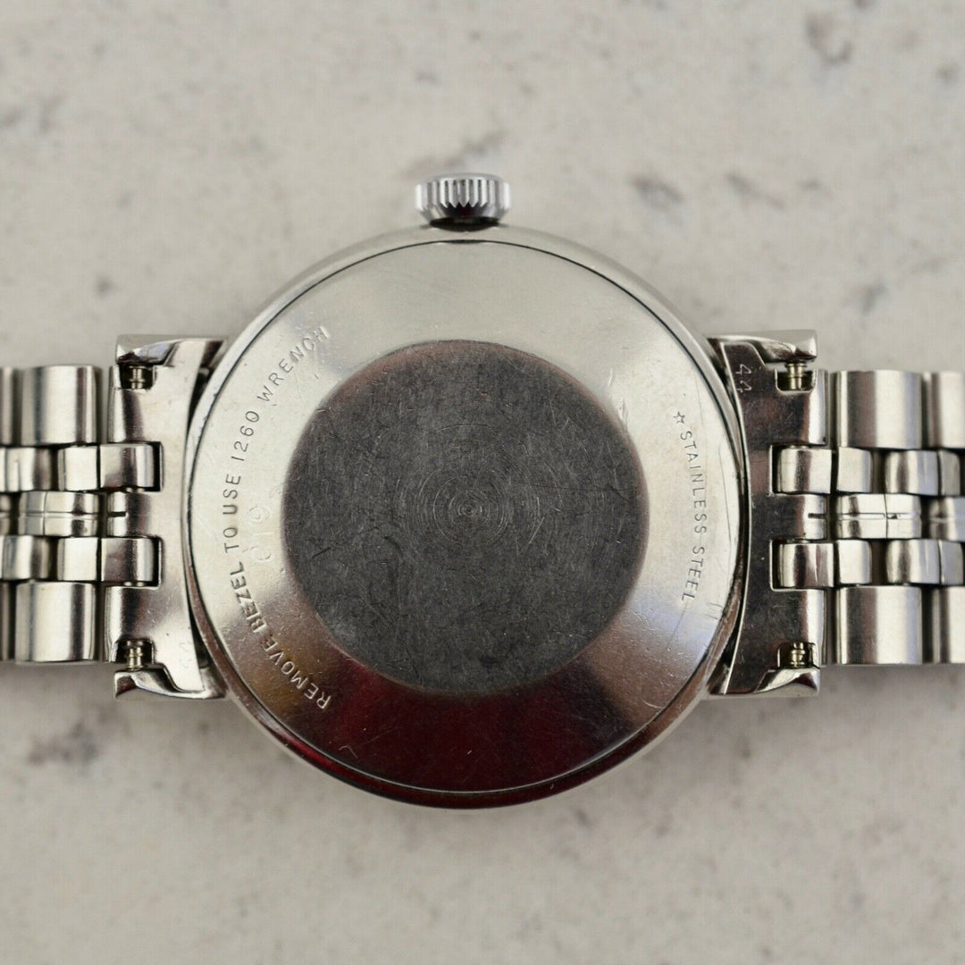 1970年ヴィンテージ　ロンジン　ウルトラクロン　自動巻き　レールロードダイアル腕時計