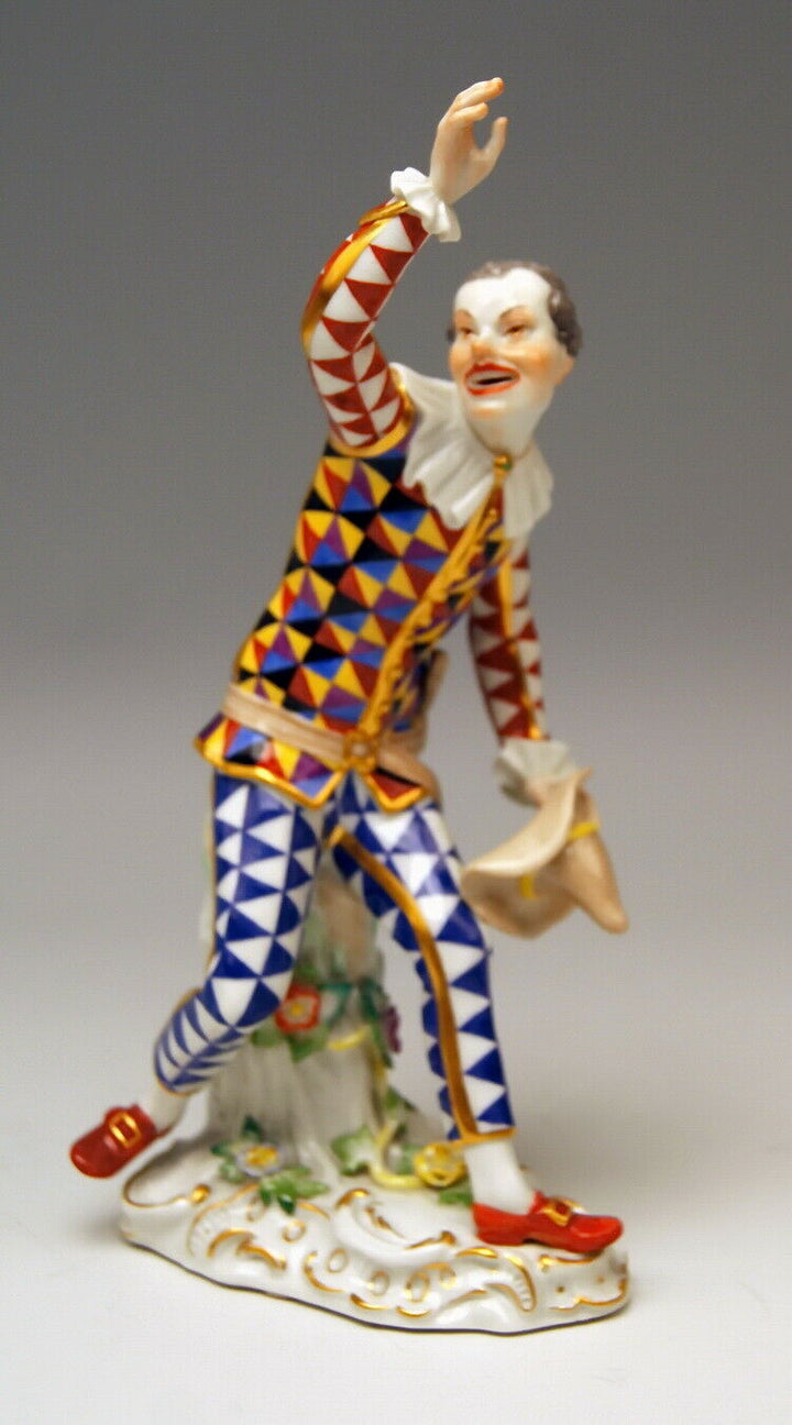 邁森 MEISSEN マイセン FIGUR HARLEKIN MIT HUT HARLEQUIN WITH HAT KÄNDLER MNR: 64549