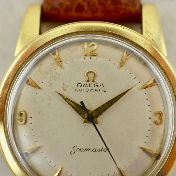 C.1952　ヴィンテージオメガ　自動式　シーマスター　オートマティック　腕時計　CAL.Ω354　型番2577　スチール製