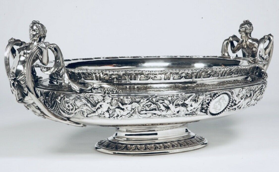 369 oz XXL CENTERPIECE ODIOT FRENCH STERLING SILVER 1862 LONDON EXHIBITION UNIQU