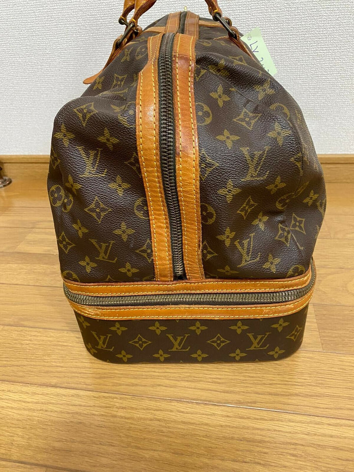 AUTH Louis Vuitton Monogram Sac Sport M41444 Boston Bag Travel Bag LV
