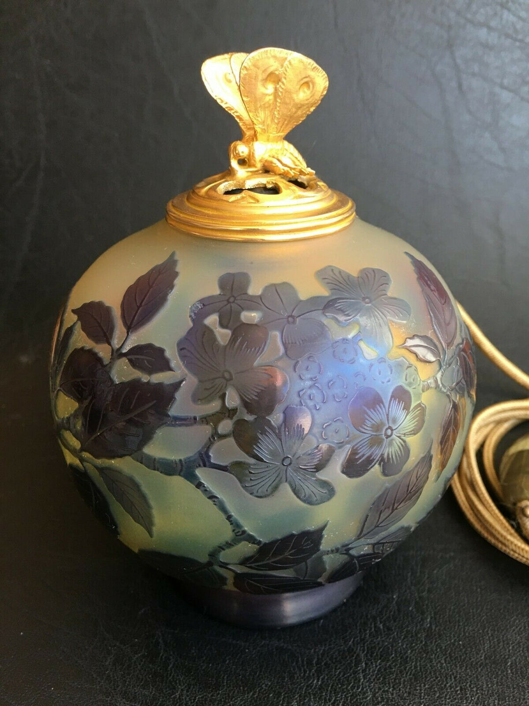 Gallé "Superbe Veilleuse" (Art Nouveau 1900)