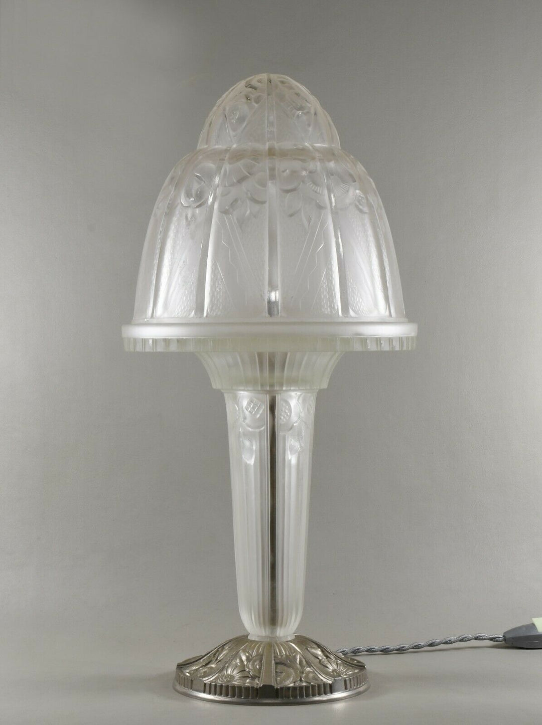 エティエ・ヴァンソン 非常に優れたアールデコランプ 1930年 フランス