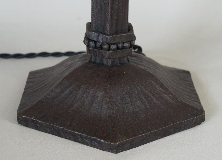 MULLER FRERES : FRENCH 1920 1930 ART DECO LAMP ......... wrought iron .. lampe