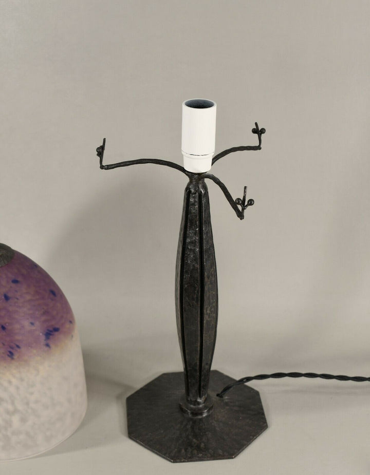 シュナイダー兄弟　アールデコランプ　フランス製　1925年　1930年　錬鉄製