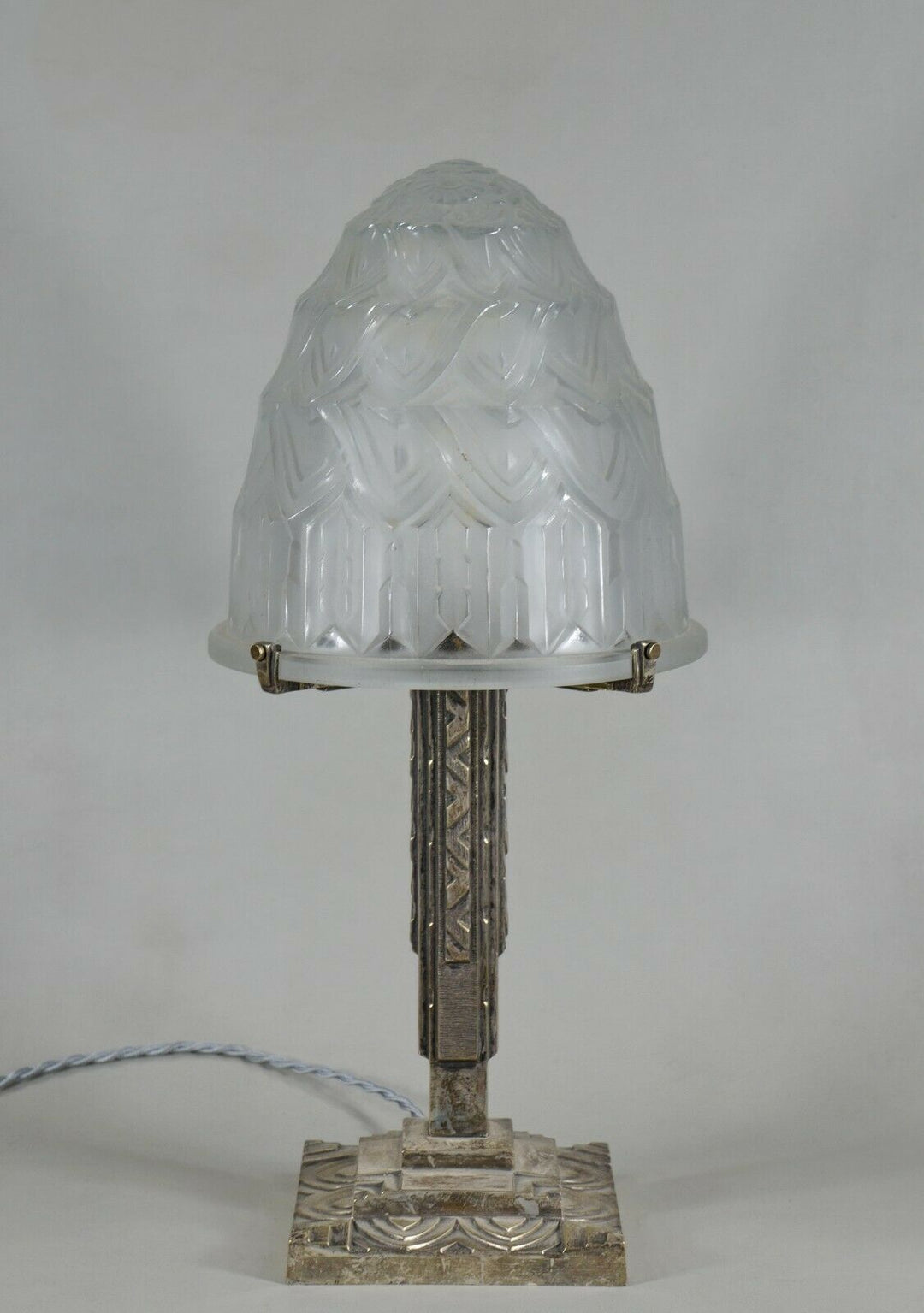 PIERRE MAYNADIER : large French 1930 art deco lamp ..... daum muller era France