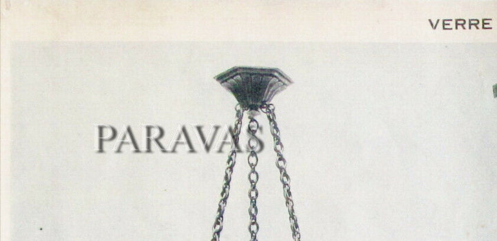 HETTIER VINCENT & MULLER : French art deco pendant ..... 1930 chandelier France