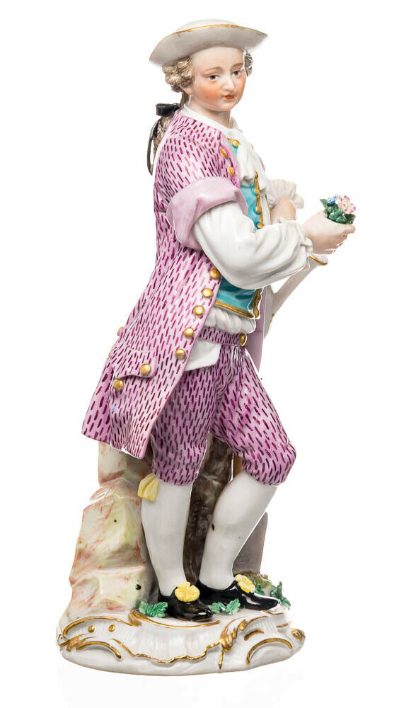 マイセン　フィギュリン　じょうろを持つ少年庭師　アシエ