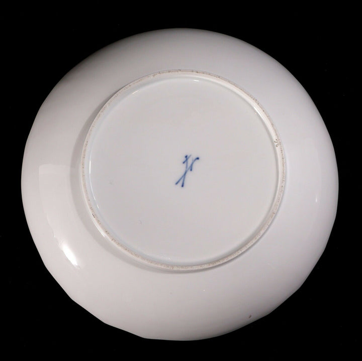 Antique Meissen Flowers & Insects large serving fruit /salad bowl 25 cm, Superb