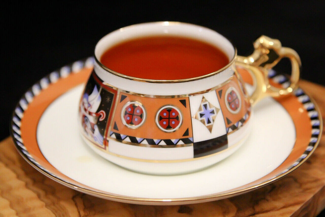 Vasilisa Teacup & Saucer by Imperial Lomonosov Porcelain LFZ Russia