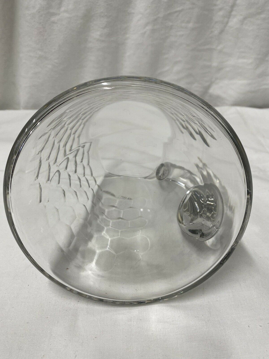 BACCARAT BROC OU CARAFE À EAU CRISTAL TAILLE DÉCOR ÉCAILLE MODÈLE CHAUNY