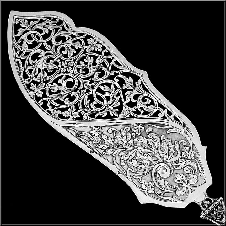 Puiforcat Masterpiece French Sterling Silver Fish Servers 2 Pc, Trilobé