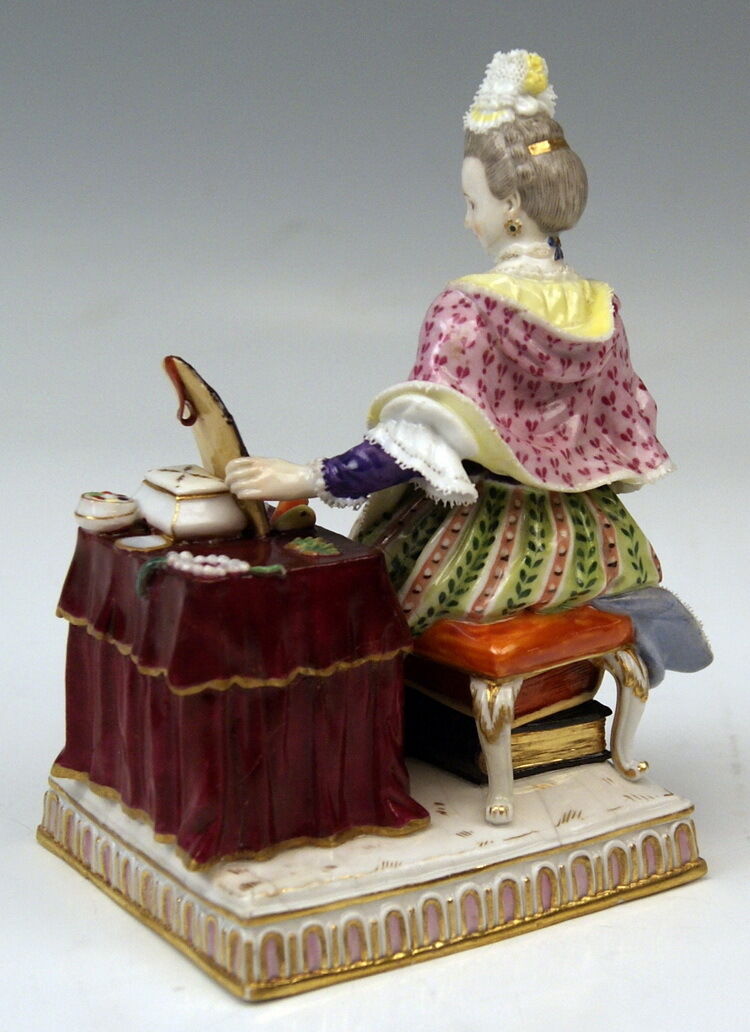 邁森 MEISSEN マイセン FIGUR 5 SINNE DER GESICHTSSINN THE SIGHT MNR: E5 UM 1850 TOP