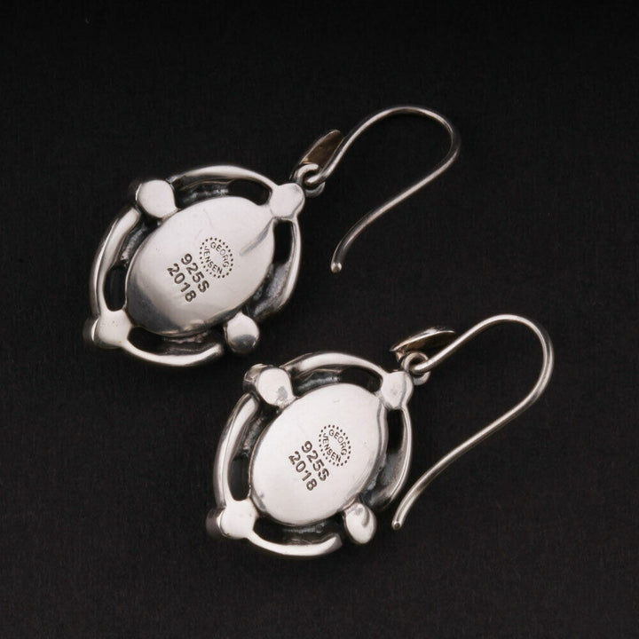 ジョージジェンセン(Georg Jensen)　シルバーイヤリング　グレイムーンストーン　2018年