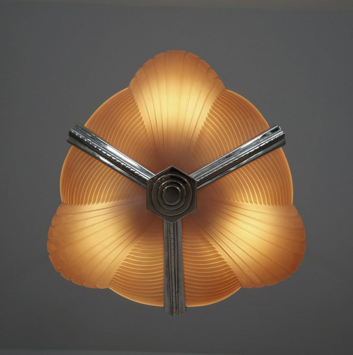 PETITOT : FRENCH 1930 ART DECO CHANDELIER cleopatra ................. muller era