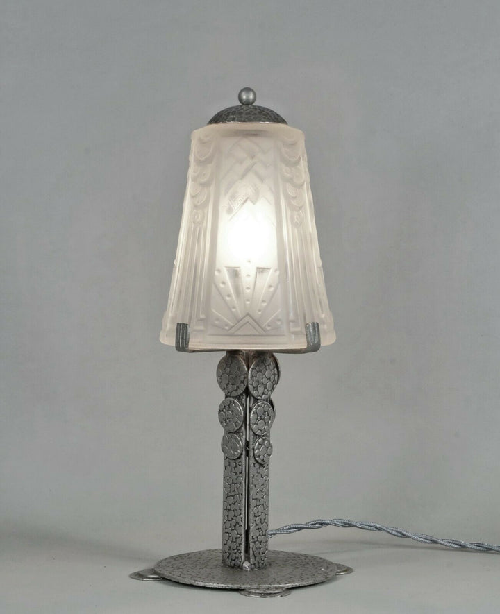 LOUIS RAVAUD & MULLER FRERES : French 1930 art deco lamp ........... France 1925