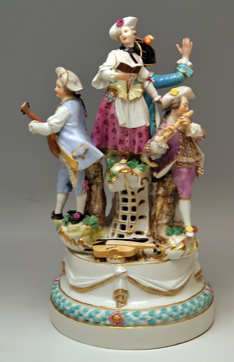 邁森 MEISSEN マイセン FIGUR GRUPPE 4 MUSIKANTEN 4 MUSICIANS J. J. KAENDLER UM 1770