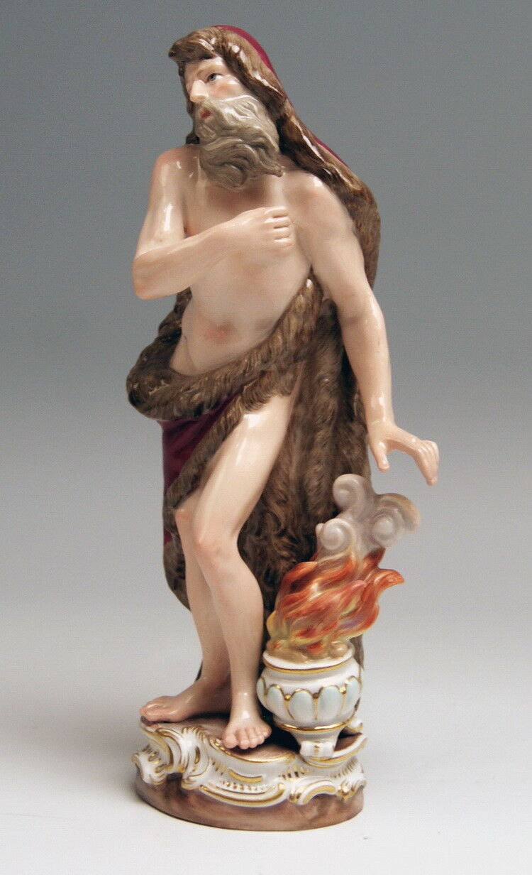 マイセン人形(MEISSEN)　冬の寓意　ケンドラー作