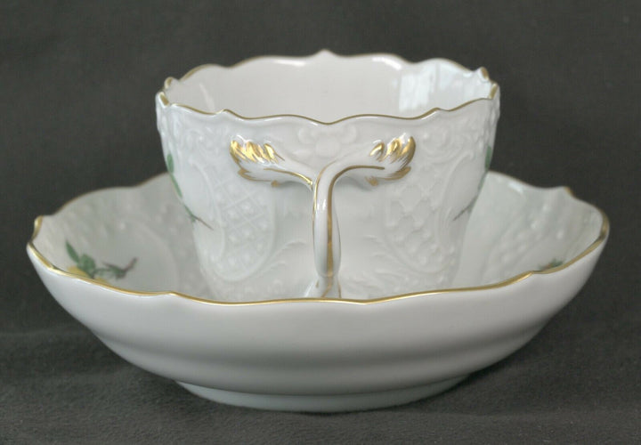 マイセン(Meissen)　カップ＆ソーサー　イエローローズ　ニューマルセイユ　金縁　1級品