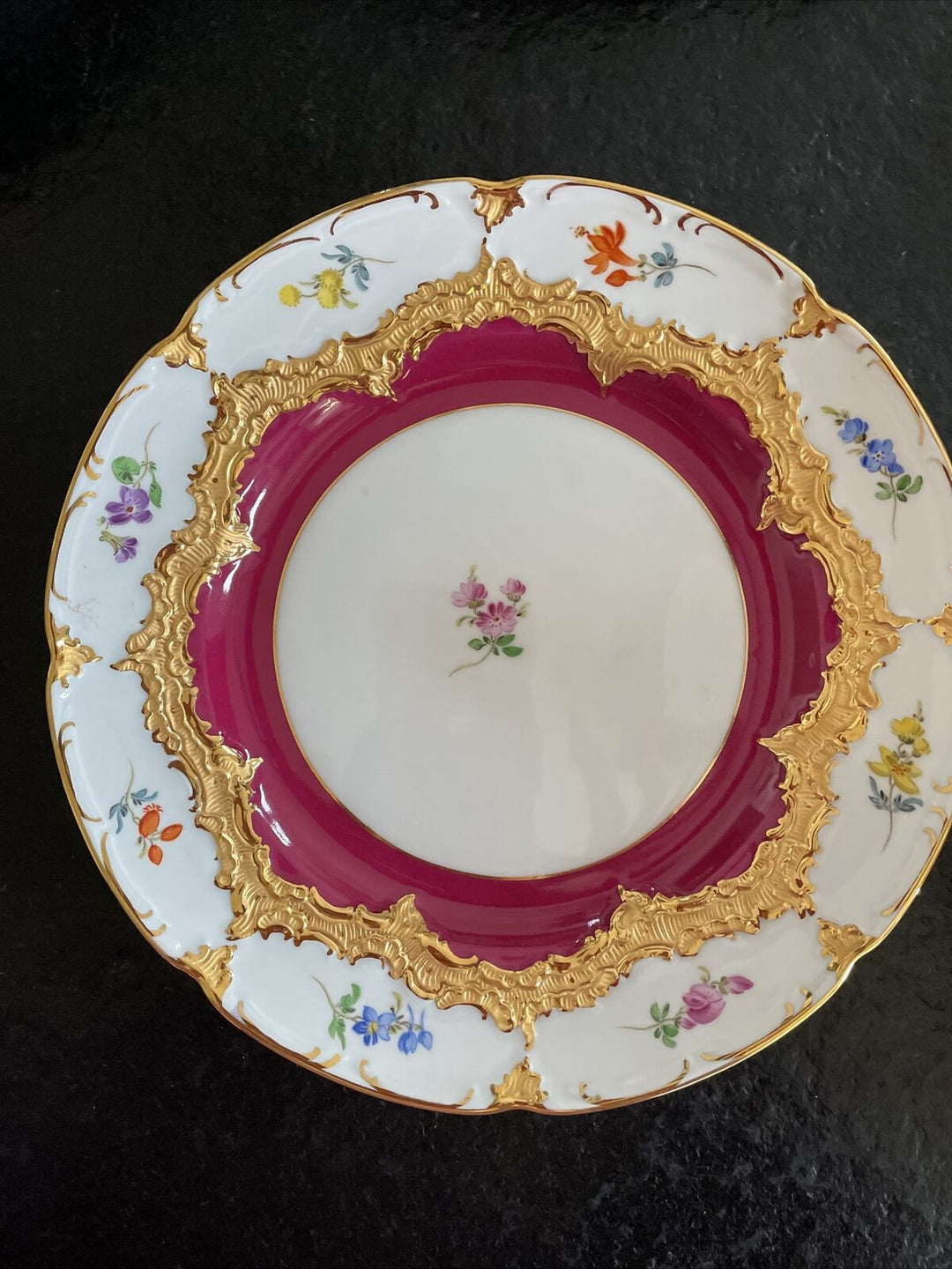 マイセン　モカセット　Bフォーム　2級品