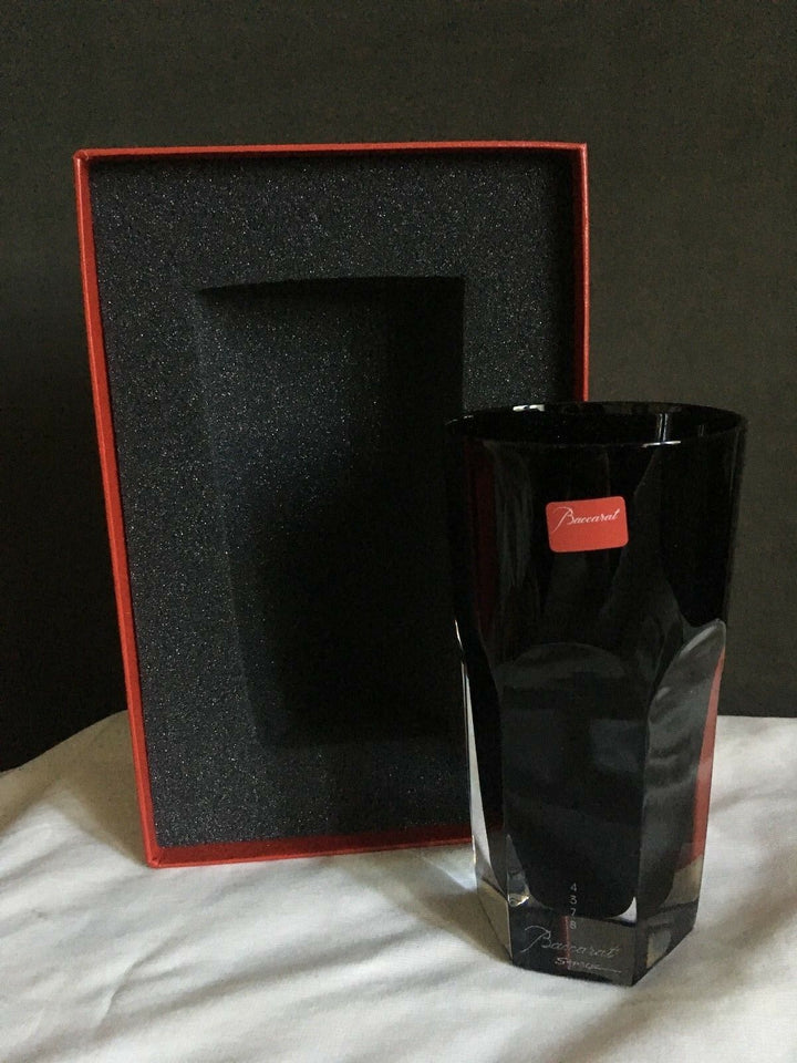 Baccarat-DARKSIDE- "Black Angel" Tumbler. Mint in Box