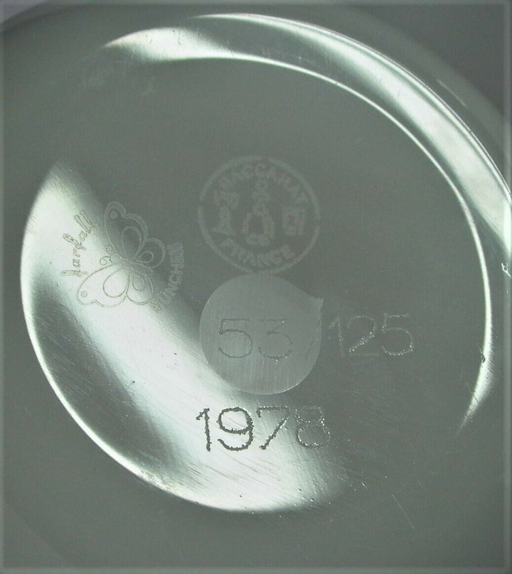 edles Paperweight BACCARAT 1978 - EXOTIC BUTTERFLY - lim. Edition No 53/125