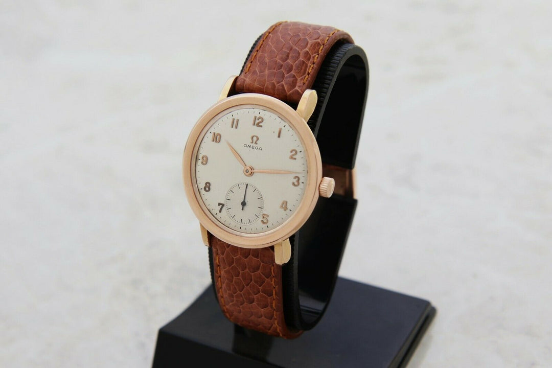 Vintage OMEGA Mechanical Cal. 28 Rare 18k Rose Gold case 36mm for Men’s
