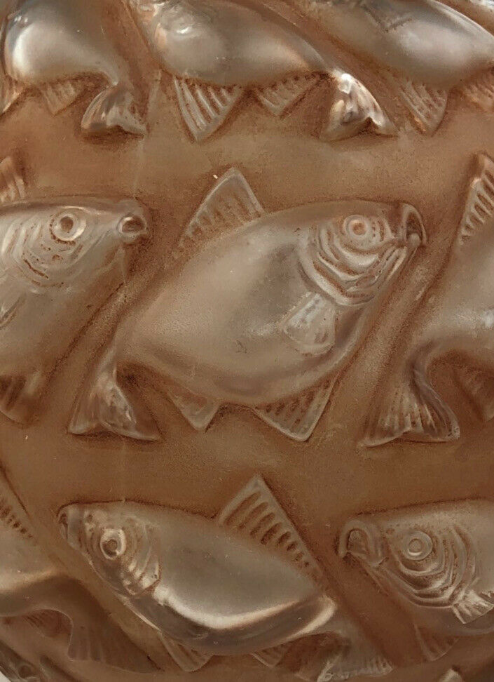 Rene Lalique Brown Sepia Cameret Vase