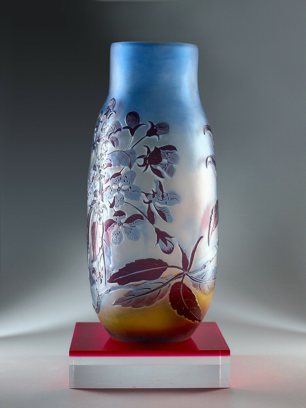 エミールガレ オリジナル アール・ヌーボー ガラス花瓶 – アンティーク