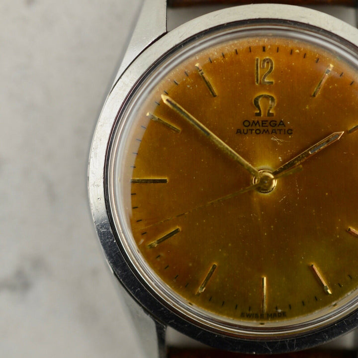 オメガ　シーマスター アンティーク C1954 ヴィンテージ オメガ シーマスター デラックス 自動式