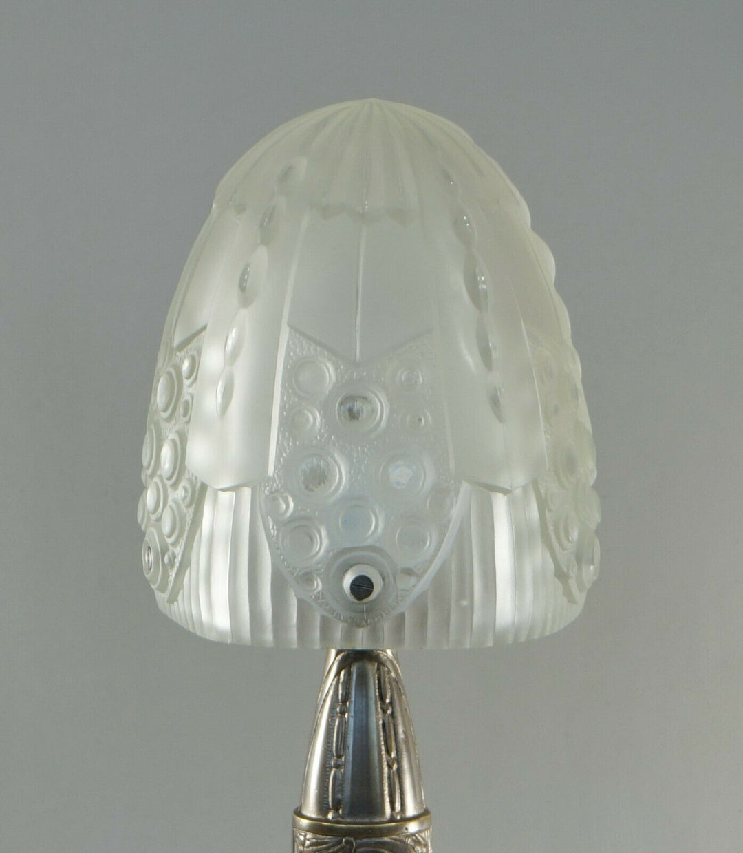 GEORGES LELEU : FRENCH 1930 ART DECO TABLE LAMP .... Hanots 1925 muller daum era