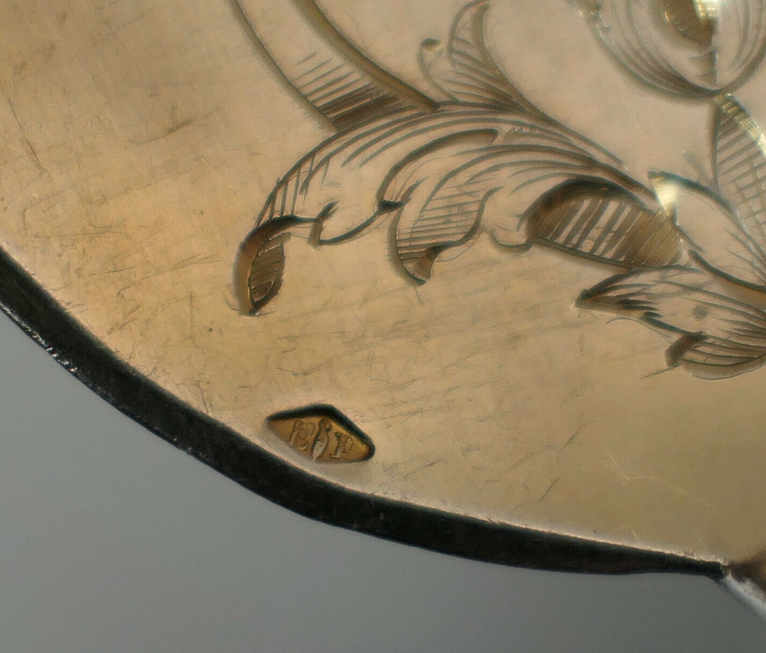 PUIFORCAT ANCIENNE PELLE A GLACE ARGENT MASSIF POINÇON MINERVE ART NOUVEAU 1900.