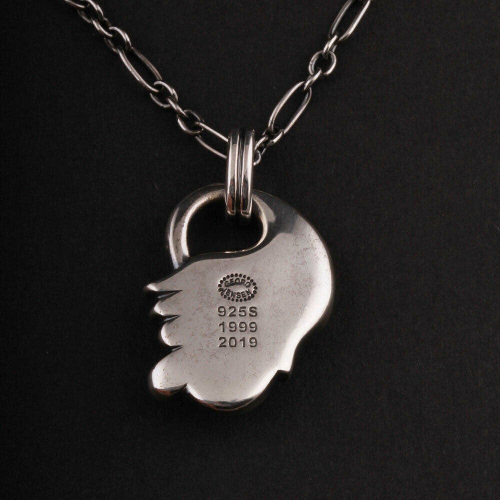 GEORG JENSEN Sterling Pendant of the Year 1999 / 2019, Silver. Rhodolite Garnet.