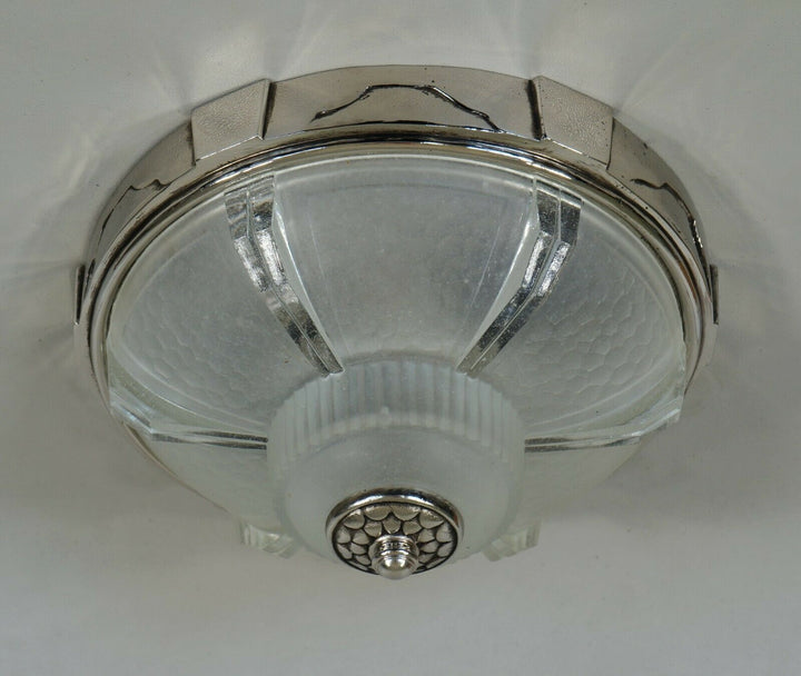 Gauthier EJG EZAN : PAIR OF FRENCH 1930 ART DECO FLUSH MOUNT S .......... France