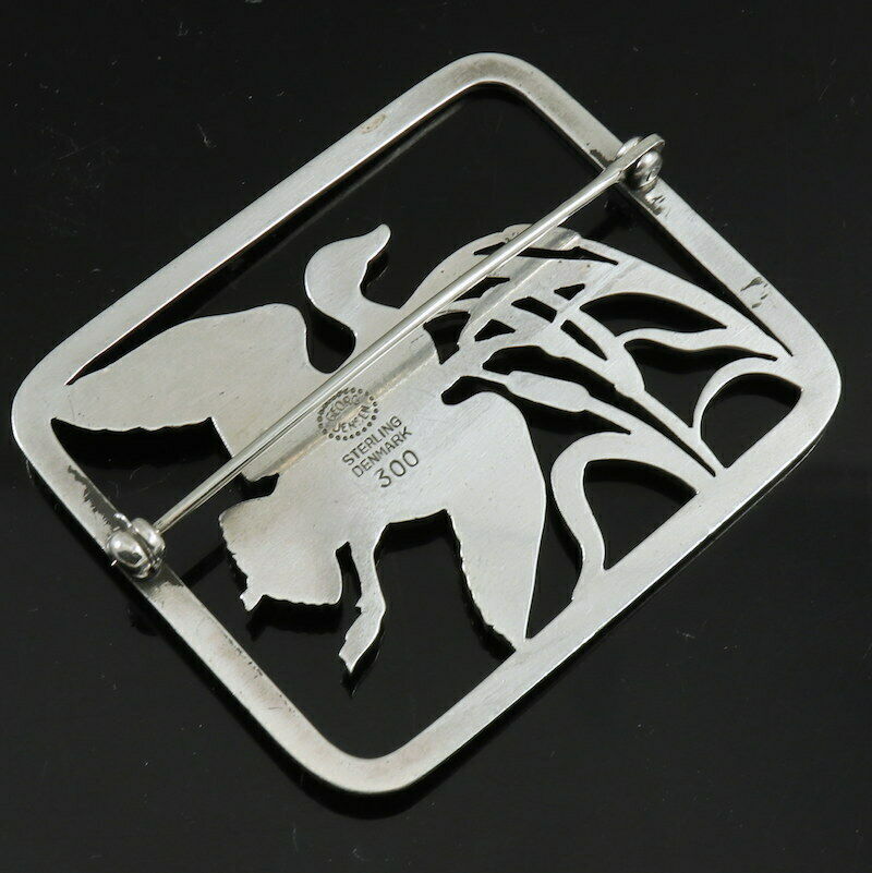 ジョージジェンセン　スターリングシルバー　ブローチ　#300　Hugo Liisberg