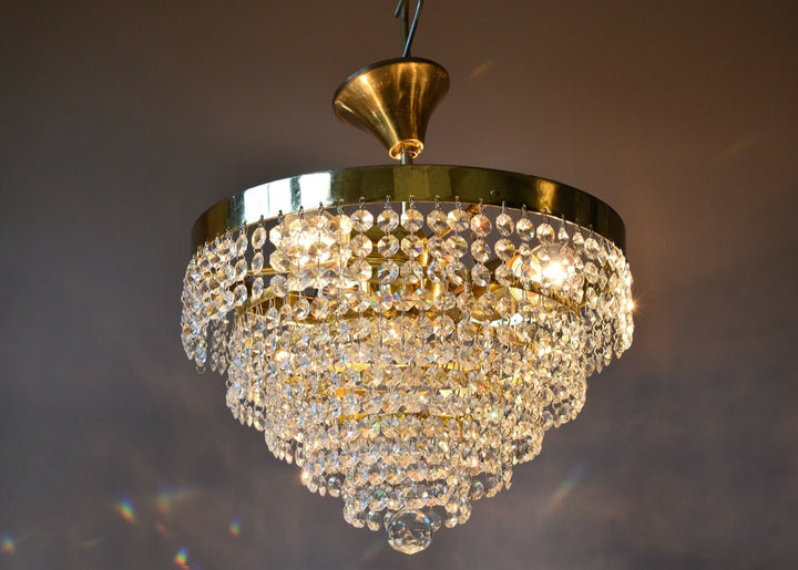 Flush Crystal Chandelier, Antique Hallway Vintage HomeLiving Kitchen lighting