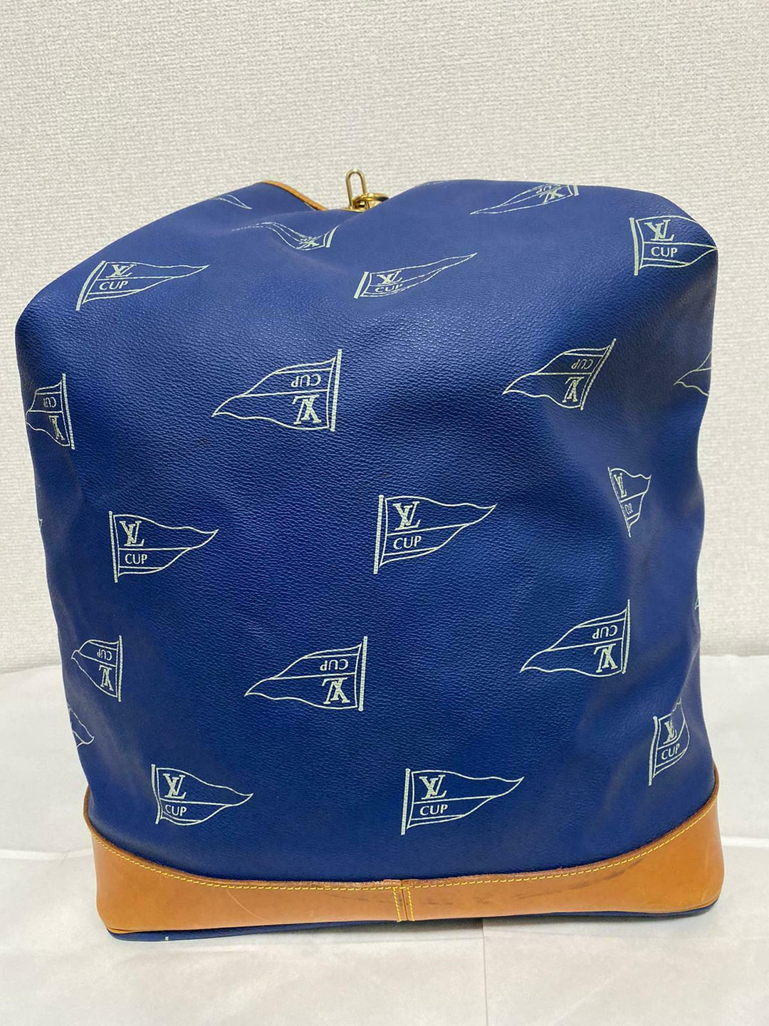 AUTH LOUIS VUITTON CUP 1992 BOSTON BLUE SAC MARIN LUGGAGE TRAVEL BAG LV205