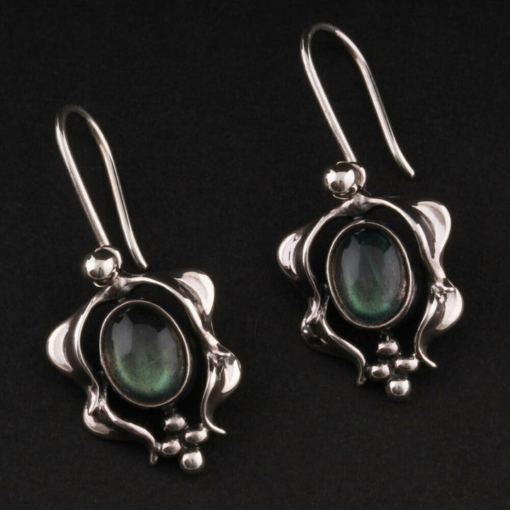 ジョージジェンセン(Georg Jensen)　シルバーピアス　ラブラドライト　2015年