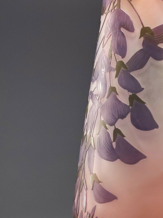 エミールガレ　藤の花の幻想的な花瓶
