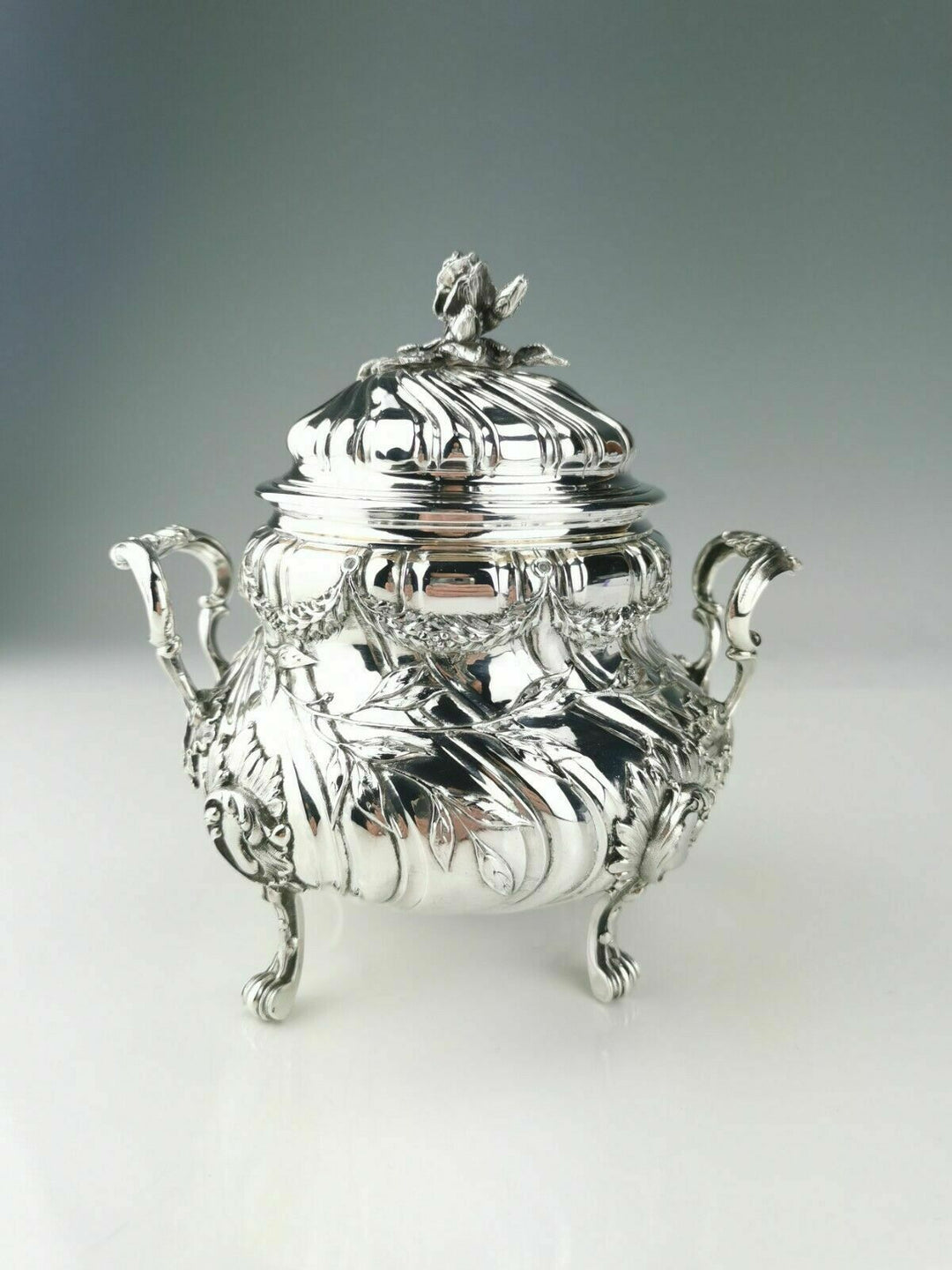 CARDEILHAC - Exceptional silver coffee tea 4 piece set - French minerve .950
