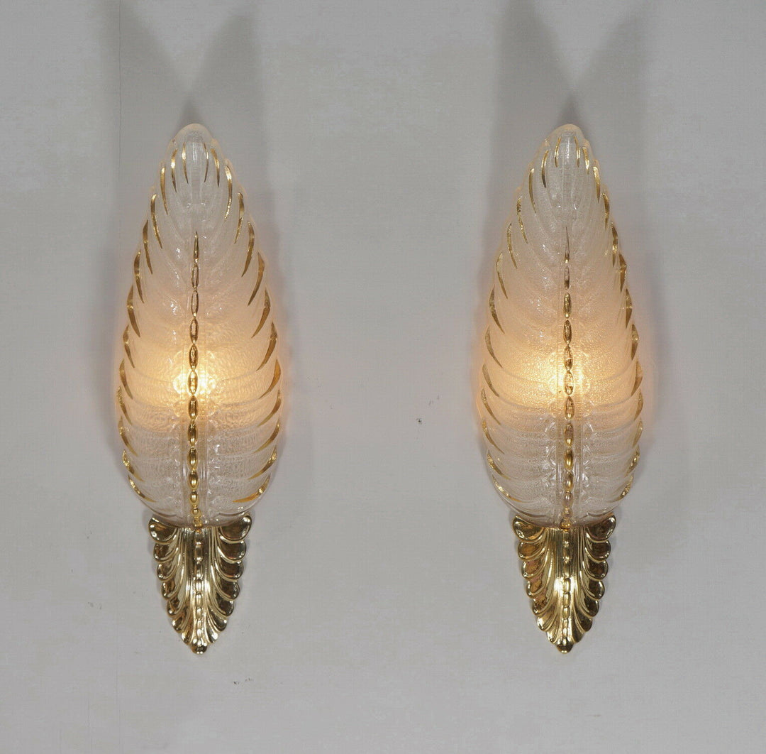 Gauthier EJG EZAN : PAIR OF FRENCH ART DECO WALL SCONCES . lamp 1930 muller era